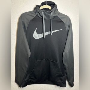 Nike Dri-Fit Pullover Hoodie Size Large Black/Gray